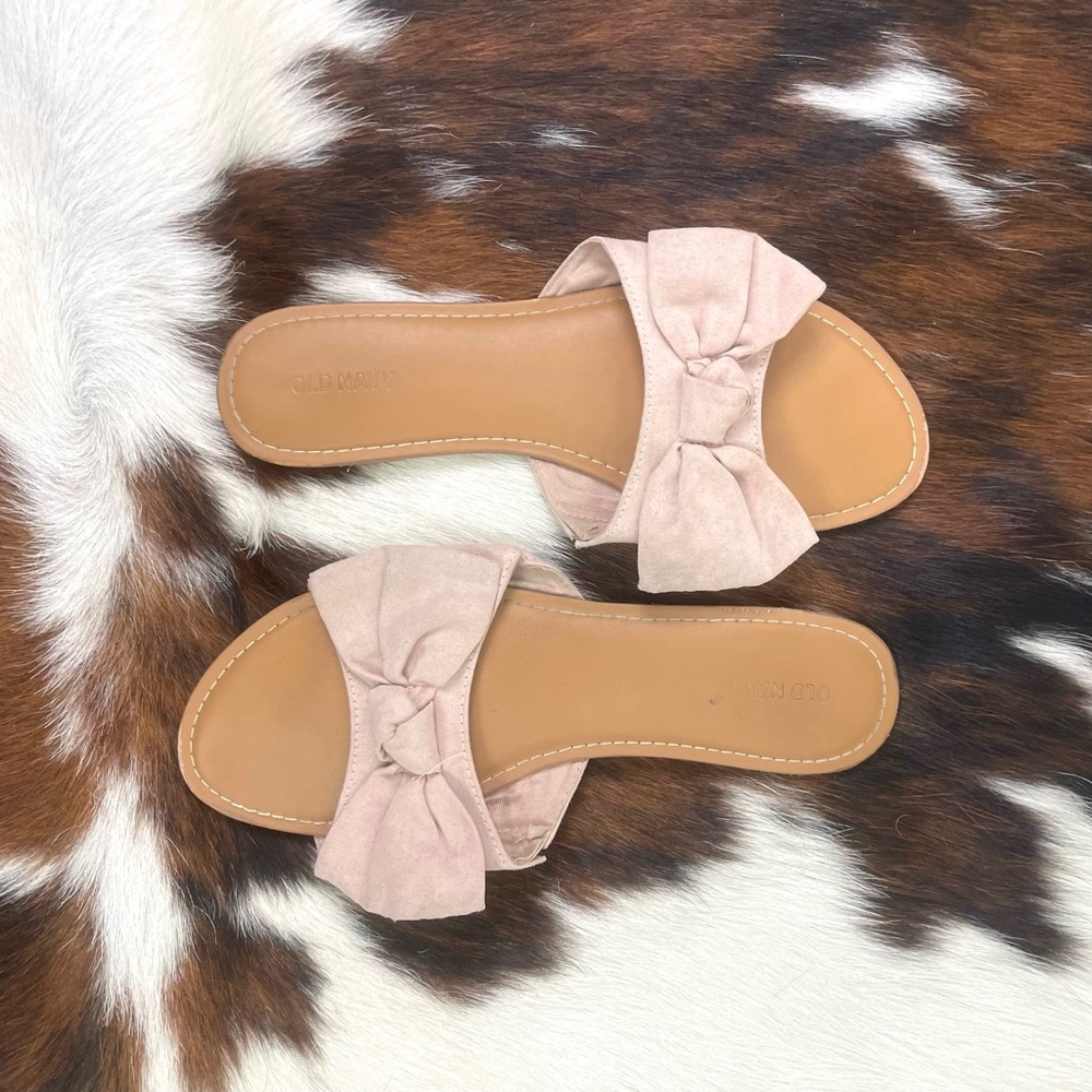 Old Navy Nude Slides with Bow